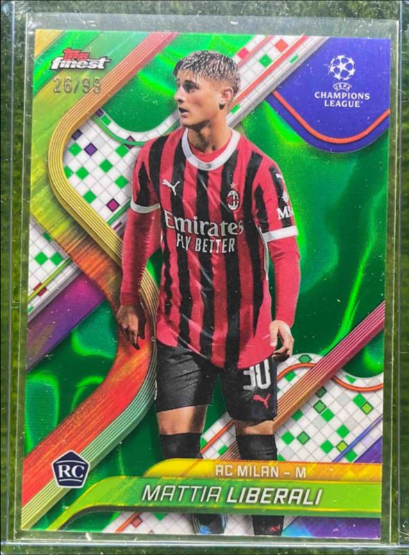 2024 Topps Finest UEFA Club Competitions #78 Green Lava Refractor /99