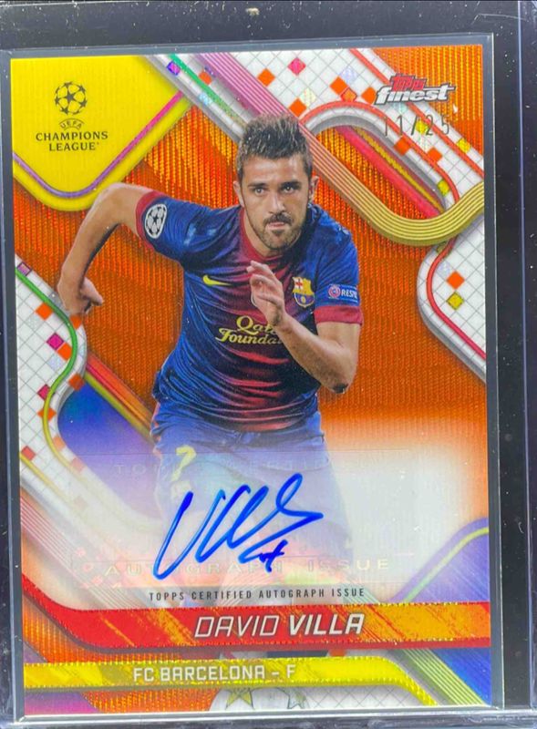 2024 Topps Finest UEFA Club Competitions #BA-VA Base Autographs - Orange Wave Refractor /25