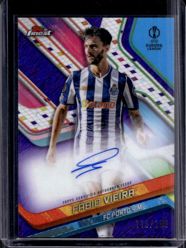 2024 Topps Finest UEFA Club Competitions #BA-FO Base Autographs - Purple Shimmer Refractor /199
