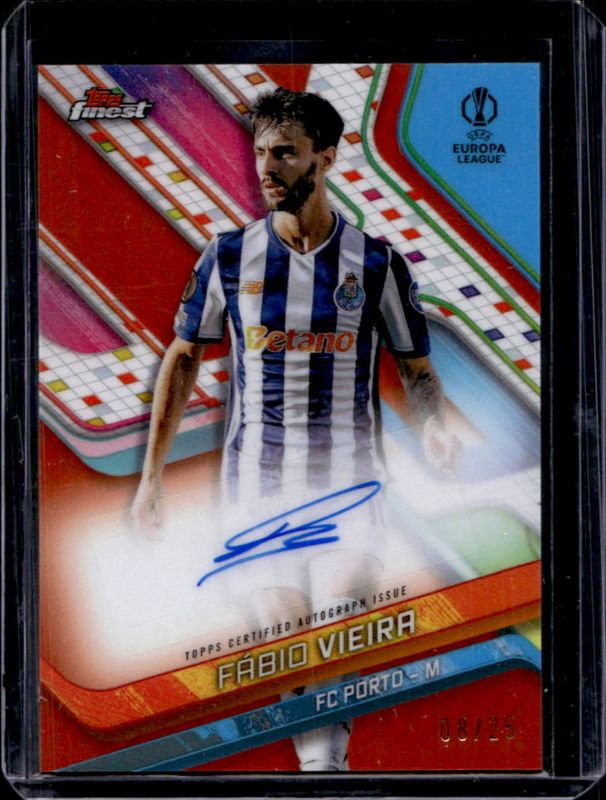 2024 Topps Finest UEFA Club Competitions #BA-FO Base Autographs - Orange Refractor /25