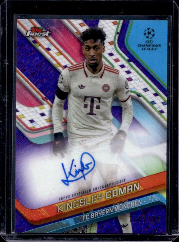 2024 Topps Finest UEFA Club Competitions #BA-KC Base Autographs - Purple Shimmer Refractor /199