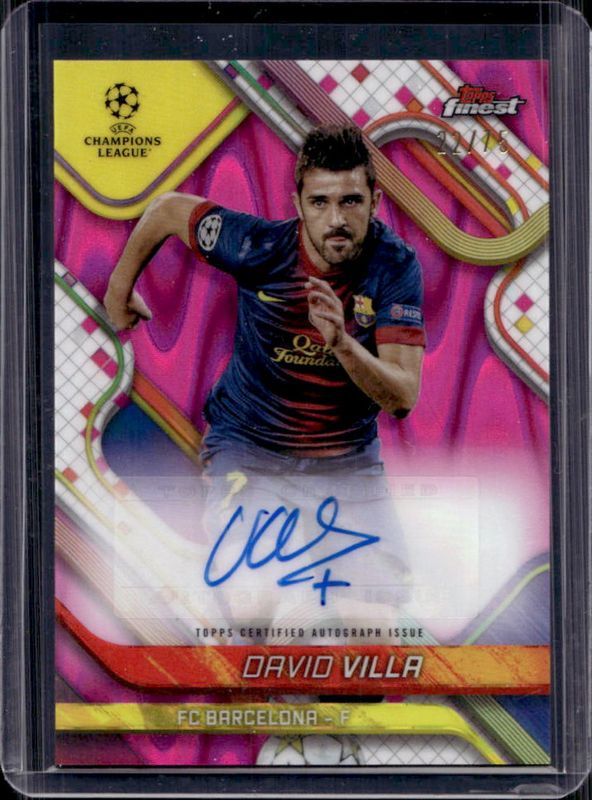 2024 Topps Finest UEFA Club Competitions #BA-VA Base Autographs - Magenta Wave Refractor /75
