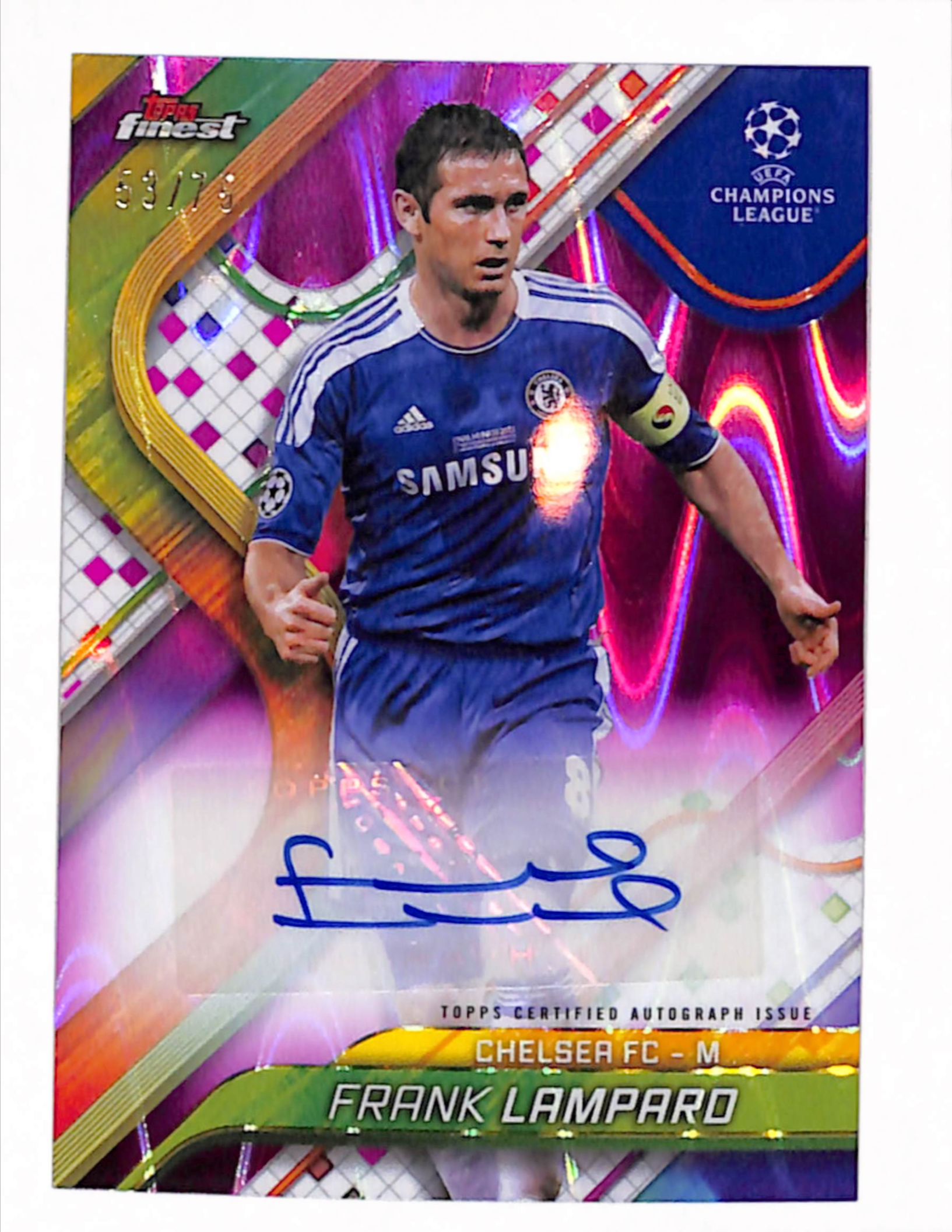 Frank Lampard 2024 Topps Finest UEFA Club Competitions #BA-FL Base 