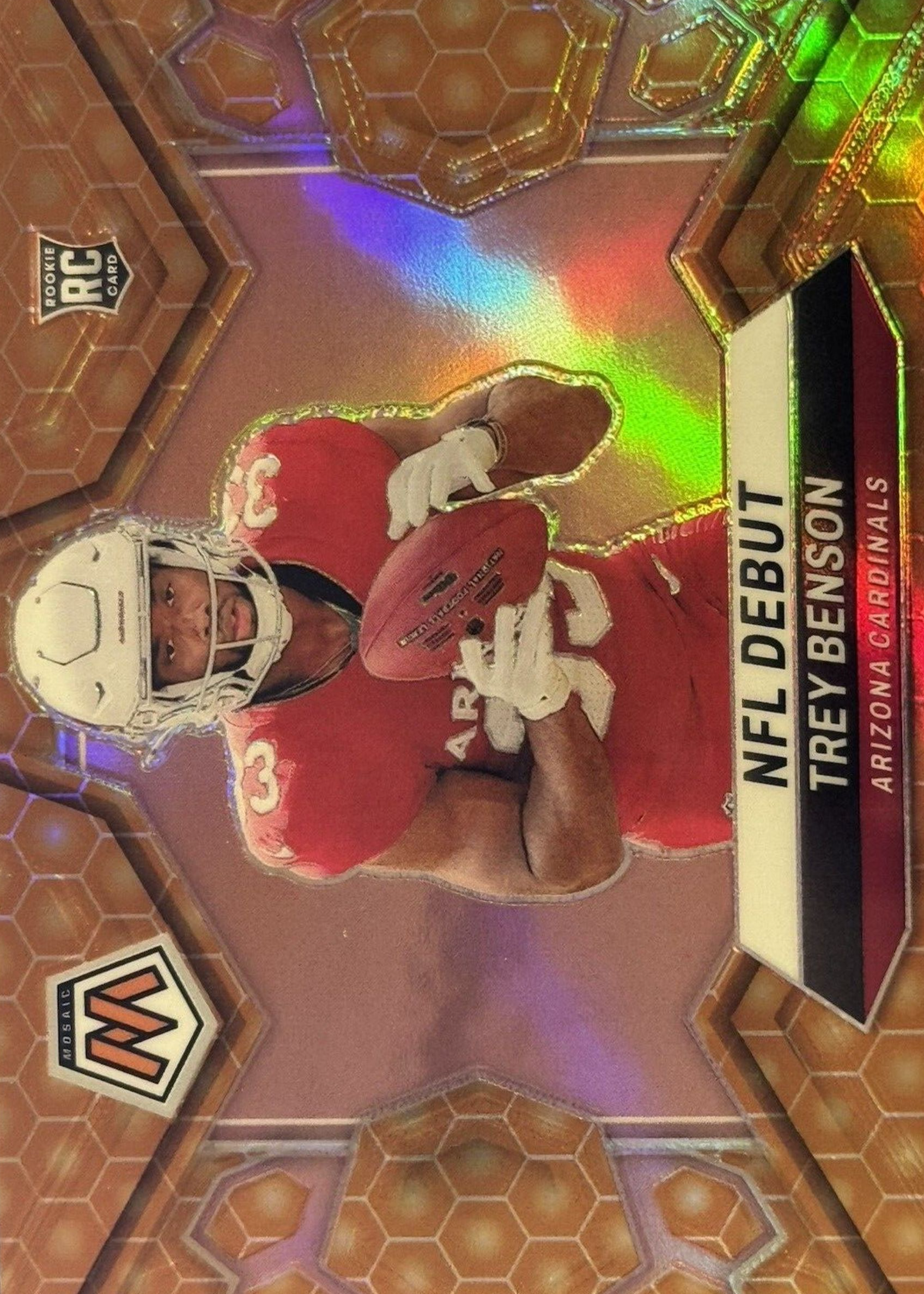 Trey Benson 2024 Mosaic #277 NFL Debut - Honeycomb /(SSP) Price Guide ...
