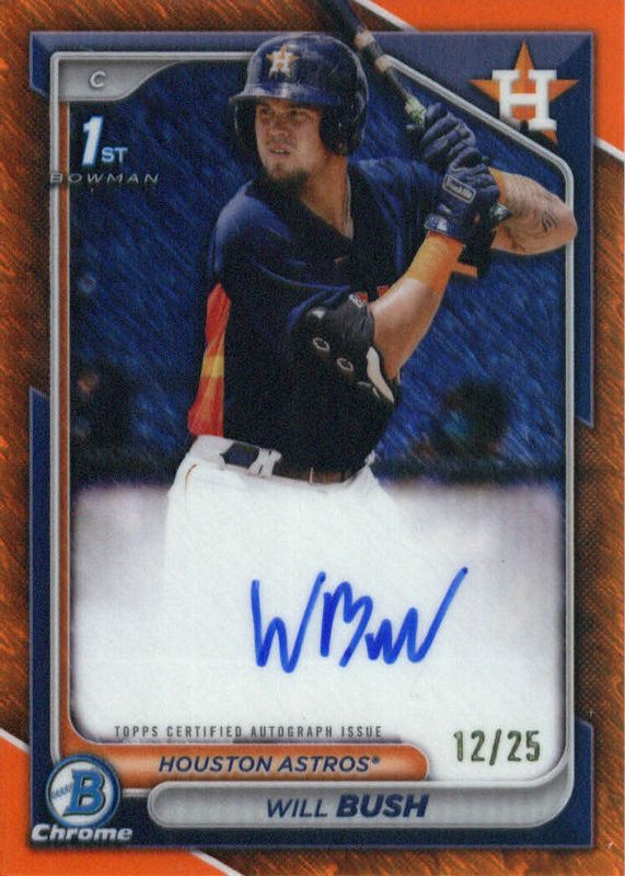 2024 Bowman Chrome #CPA-WB Prospect Auto - Orange Shimmer Refractor /25 (1st)