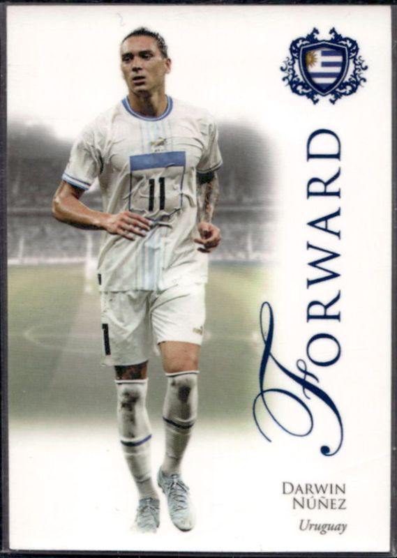Darwin Nunez 2023 Futera Unique World Football #083 Sapphire /15 RAW