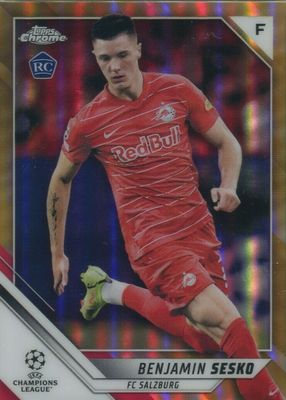 2021 Topps Chrome UEFA Champions League #187 Gold Refractor /50