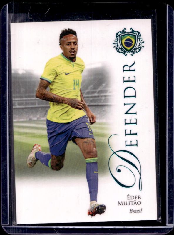 Eder Militao 2023 Futera Unique World Football #021 Turquoise /40 RAW