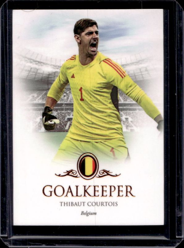 Thibaut Courtois 2023 Futera Unique World Football #002 Orange /62 RAW