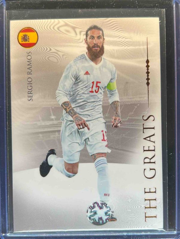 Sergio Ramos 2023 Futera Unique World Football #115 Orange /62 RAW
