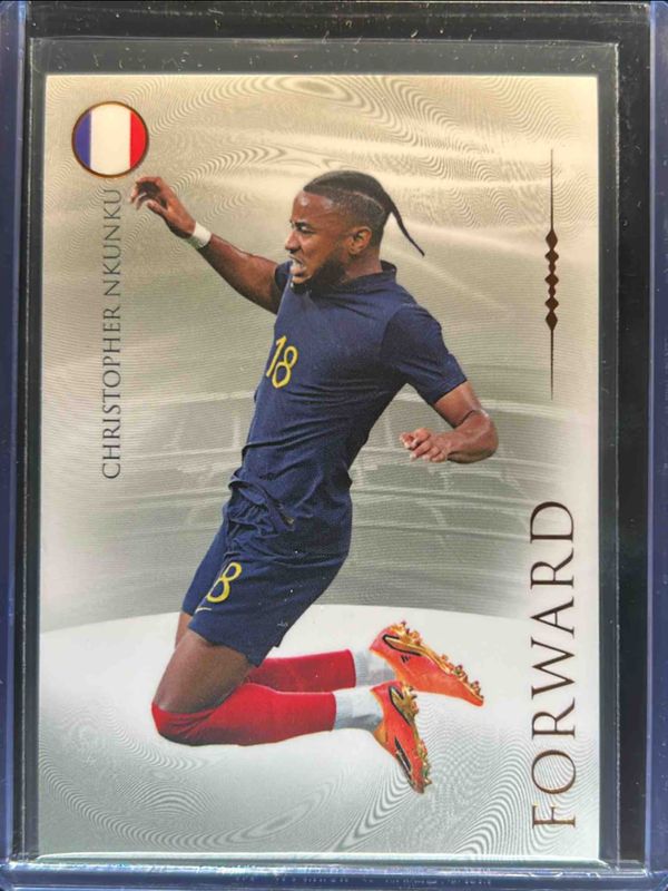 Christopher Nkunku 2023 Futera Unique World Football #082 Orange /62 RAW