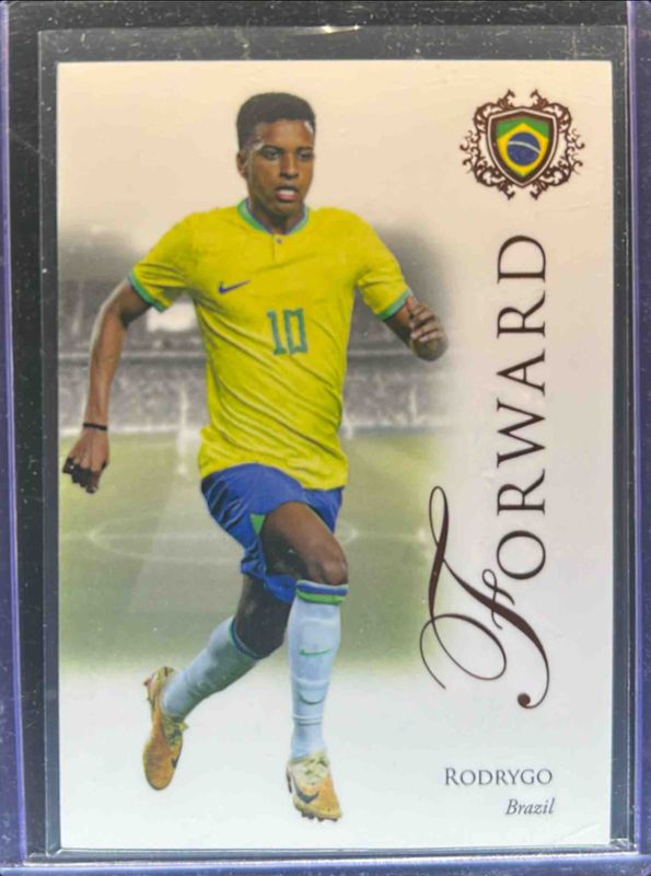 Rodrygo 2023 Futera Unique World Football #087 Orange /62 RAW