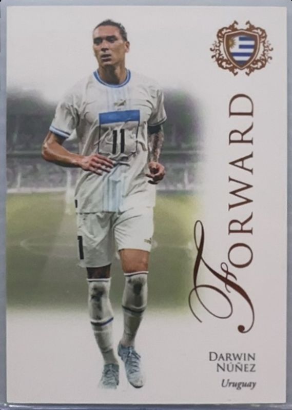 Darwin Nunez 2023 Futera Unique World Football #083 Orange /62 RAW