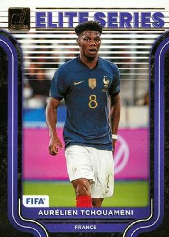 Aurelien Tchouameni 2022 Donruss #13 Elite Series Rookie RAW