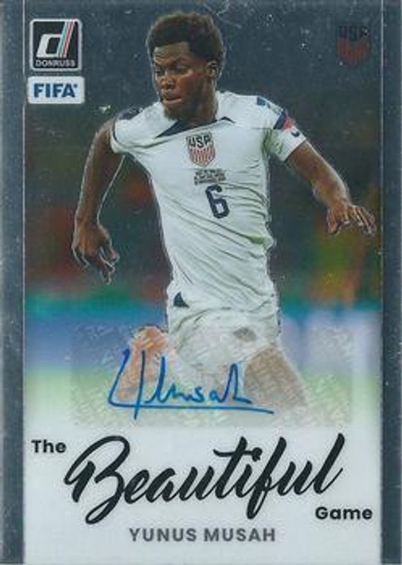 2022 Donruss #BA-YMH The Beautiful Game Autographs