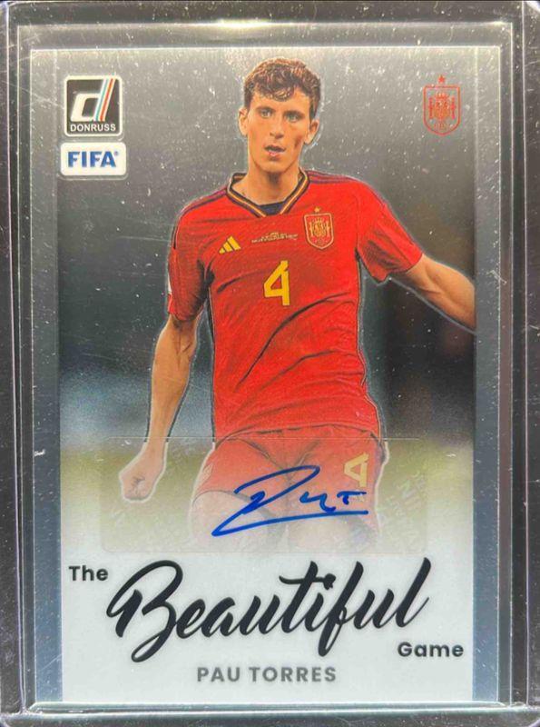 2022 Donruss #BA-PAU The Beautiful Game Autographs