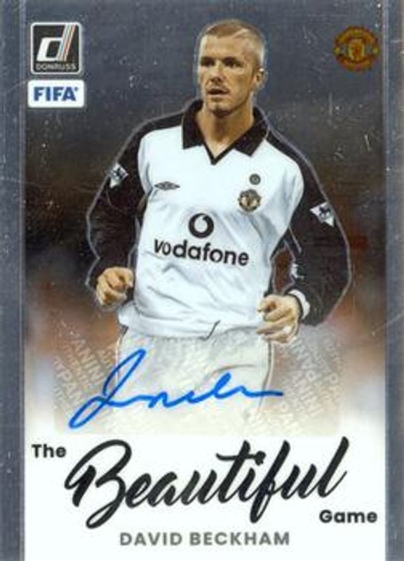 David Beckham 2022 Donruss #BA-DB The Beautiful Game Autographs RAW
