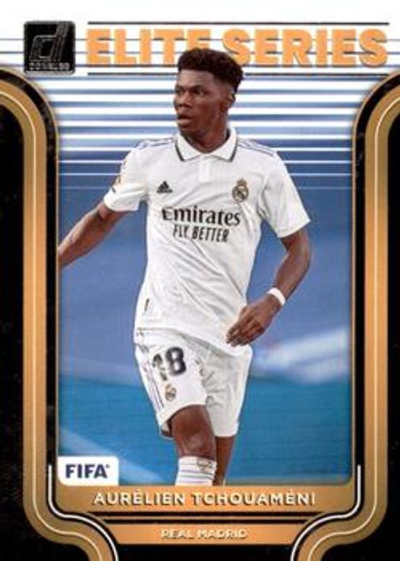 Aurelien Tchouameni 2022 Donruss #20 Elite Series - Silver Rookie RAW