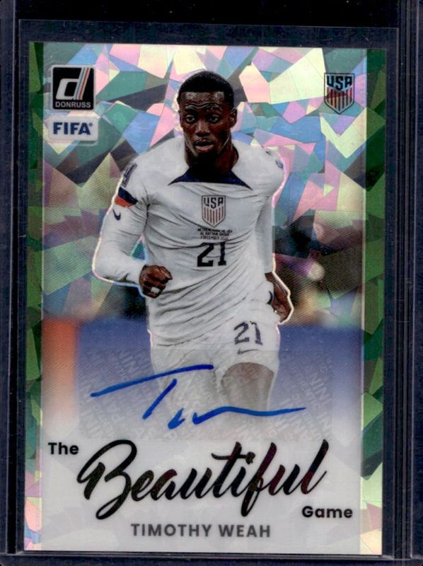 2022 Donruss #BA-TWH The Beautiful Game Autographs