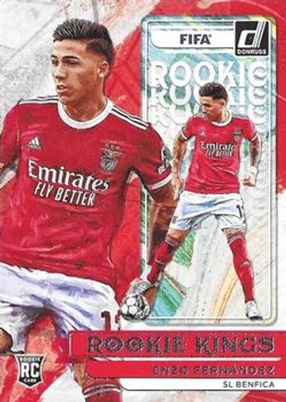 Enzo Fernandez 2022 Donruss #6 Rookie Kings - Silver RAW
