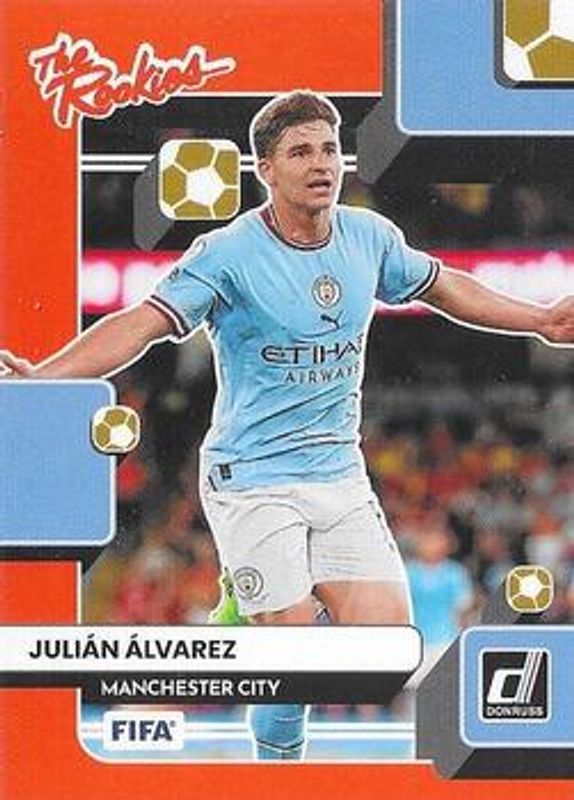 Julian Alvarez 2022 Donruss #22 The Rookies - Orange RAW
