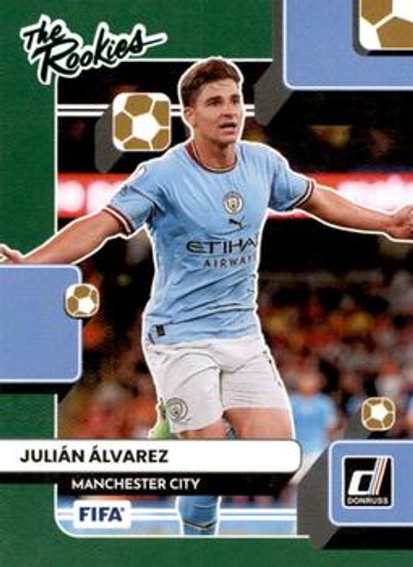 Julian Alvarez 2022 Donruss #22 The Rookies - Green RAW