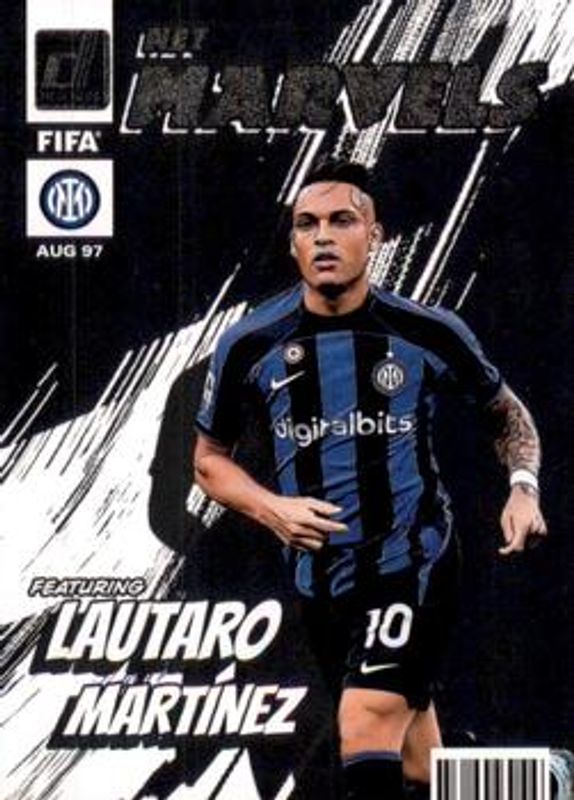 Lautaro Martinez 2022 Donruss #9 Net Marvels - Silver RAW