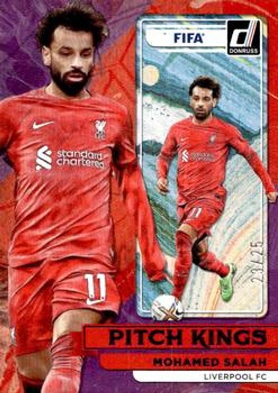 Mohamed Salah 2022 Donruss #15 Pitch Kings - Purple /25 RAW