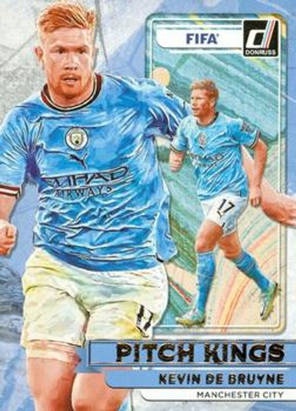 Kevin De Bruyne 2022 Donruss #23 Pitch Kings RAW