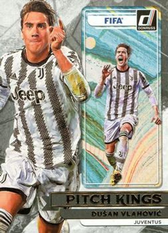 Dusan Vlahovic 2022 Donruss #22 Pitch Kings RAW