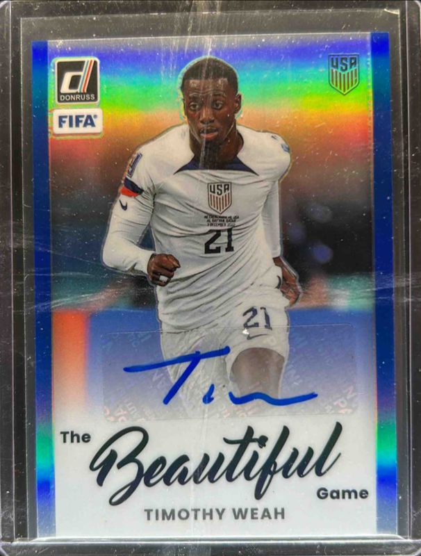 2022 Donruss #BA-TWH The Beautiful Game Autographs - Blue /99