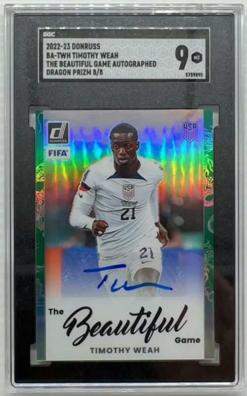 2022 Donruss #BA-TWH The Beautiful Game Autographs Dragon /8