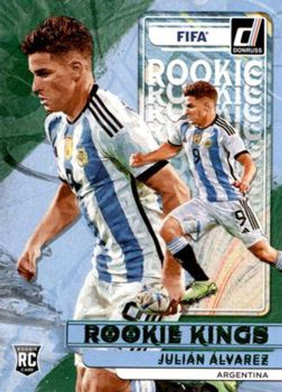 Julian Alvarez 2022 Donruss #2 Rookie Kings - Green RAW