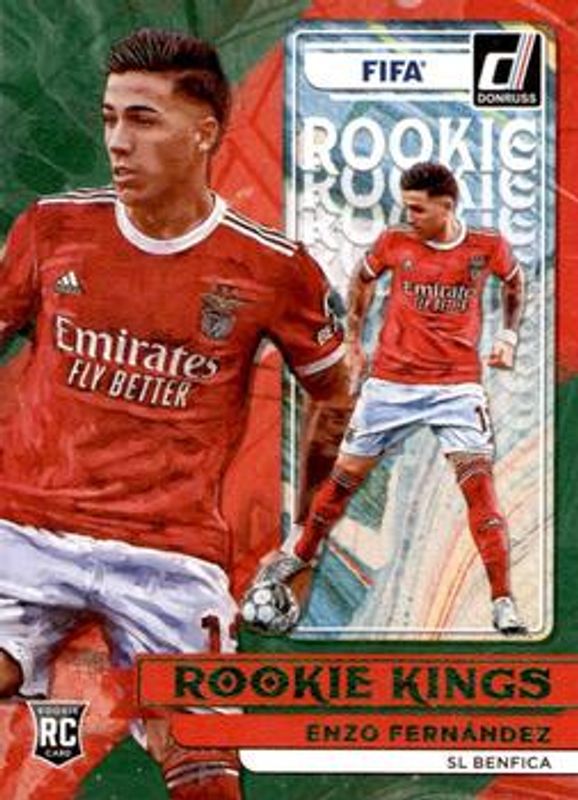Enzo Fernandez 2022 Donruss #6 Rookie Kings - Green RAW