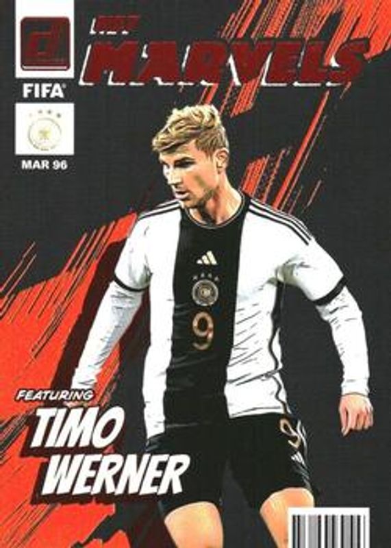 Timo Werner 2022 Donruss #15 Net Marvels - Orange RAW
