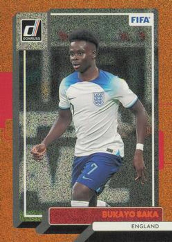 Bukayo Saka 2022 Donruss #26 Orange RAW