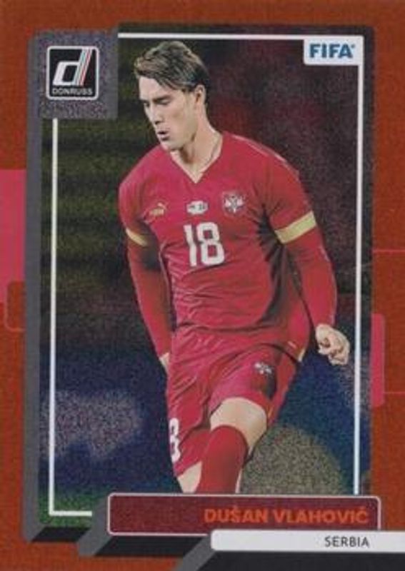 Dusan Vlahovic 2022 Donruss #105 Orange RAW