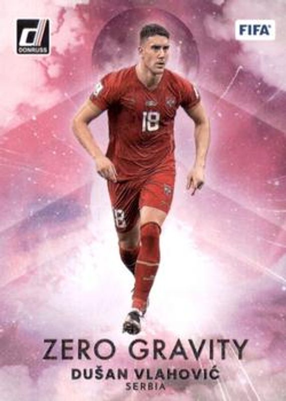 Dusan Vlahovic 2022 Donruss #19 Zero Gravity - Silver RAW