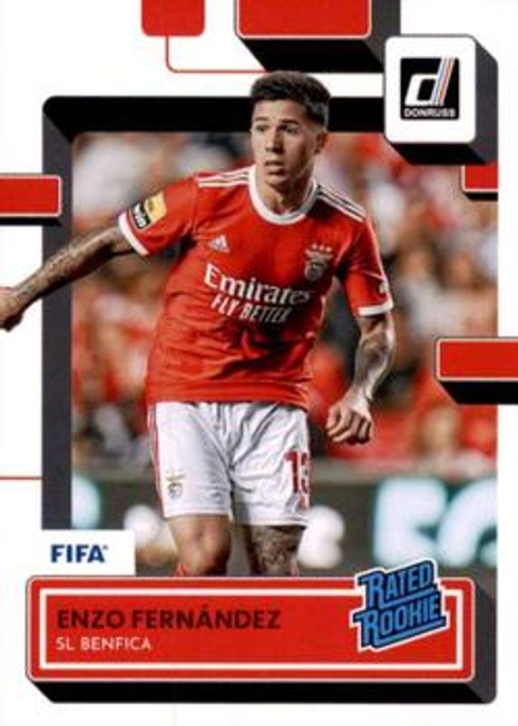 Enzo Fernandez 2022 Donruss #189 Base Rookie RAW