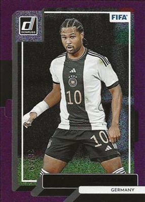 Serge Gnabry 2022 Donruss #62 Purple /99 RAW