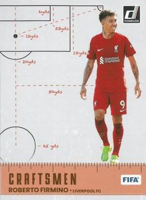 Roberto Firmino 2022 Donruss #19 Craftsmen RAW