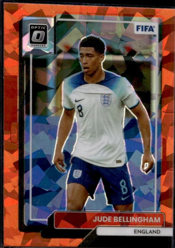 Jude Bellingham 2022 Donruss #29 Optic - Orange Ice RAW