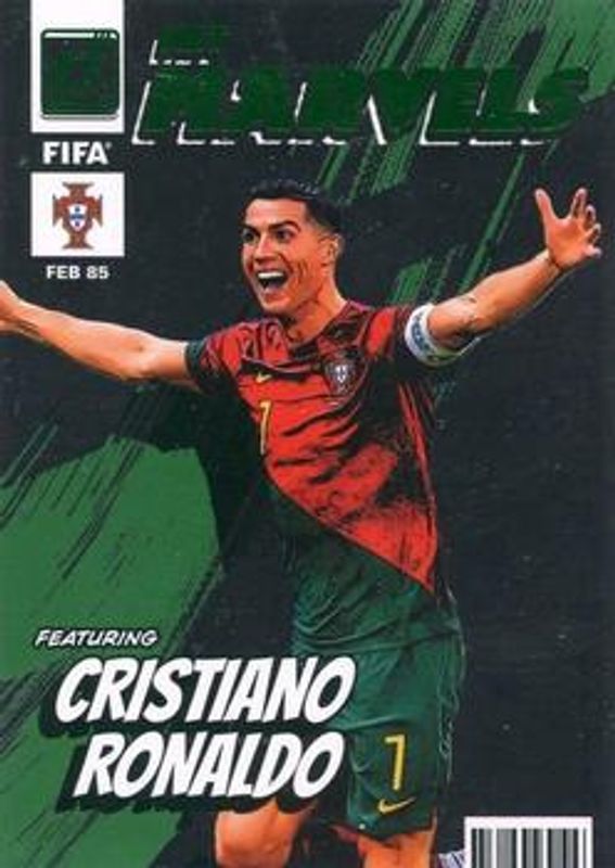 Cristiano Ronaldo 2022 Donruss #18 Net Marvels - Green RAW