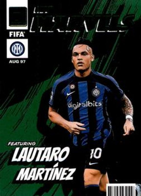 Lautaro Martinez 2022 Donruss #9 Net Marvels - Green RAW