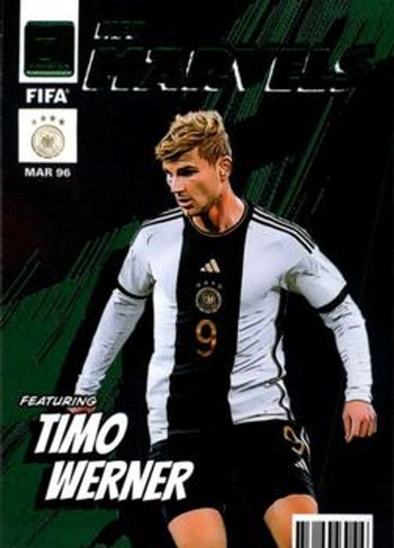 Timo Werner 2022 Donruss #15 Net Marvels - Green RAW