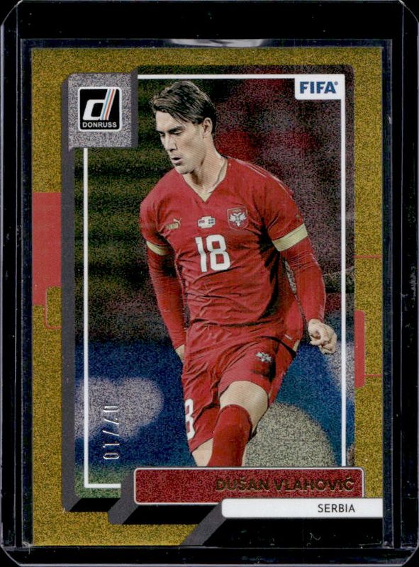 Dusan Vlahovic 2022 Donruss #105 Gold /10 RAW
