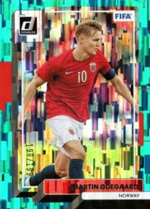 Martin Odegaard 2022 Donruss #88 Teal /199 RAW