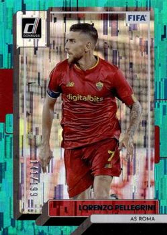 Lorenzo Pellegrini 2022 Donruss #144 Teal /199 RAW