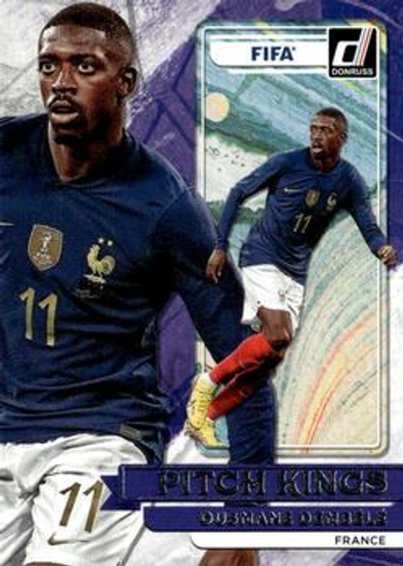 Ousmane Dembele 2022 Donruss #9 Pitch Kings - Silver RAW