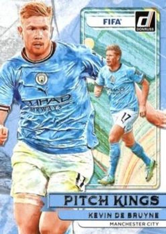Kevin De Bruyne 2022 Donruss #23 Pitch Kings - Silver RAW